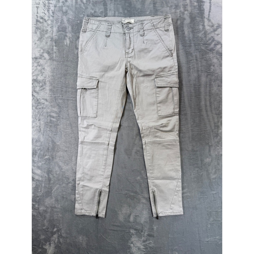 Free People Slim Cargo Pants Women's‎ Size 28 Gray Chino Pants Utility
